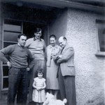Kendal 1957 â�� Dick Etheridge, John Evans, Pat Etheridge (Evans), Berwyn Evans (Father), Helen Etheridge